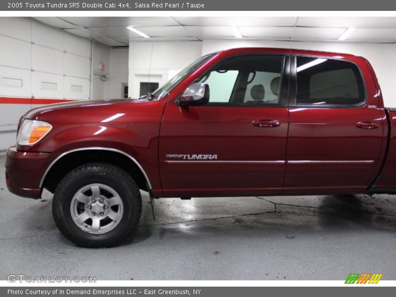 Salsa Red Pearl / Taupe 2005 Toyota Tundra SR5 Double Cab 4x4