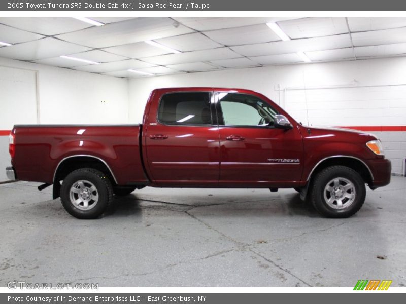 Salsa Red Pearl / Taupe 2005 Toyota Tundra SR5 Double Cab 4x4
