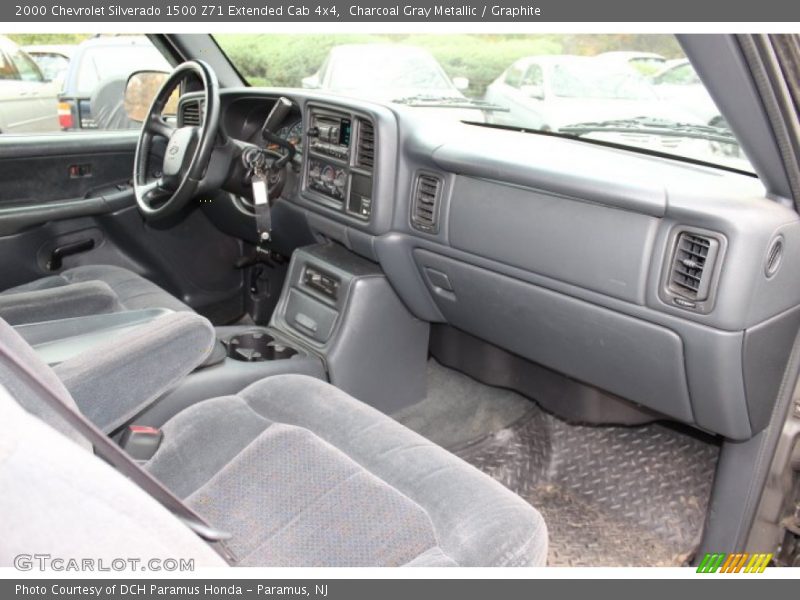 Charcoal Gray Metallic / Graphite 2000 Chevrolet Silverado 1500 Z71 Extended Cab 4x4
