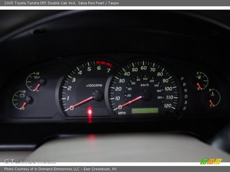 Salsa Red Pearl / Taupe 2005 Toyota Tundra SR5 Double Cab 4x4