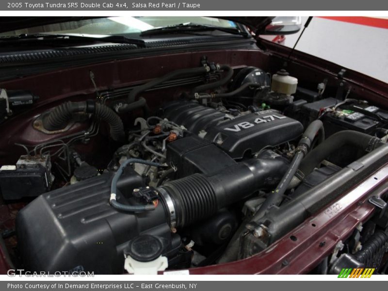 Salsa Red Pearl / Taupe 2005 Toyota Tundra SR5 Double Cab 4x4