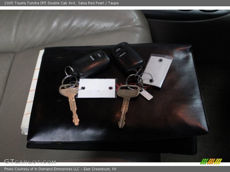 Salsa Red Pearl / Taupe 2005 Toyota Tundra SR5 Double Cab 4x4