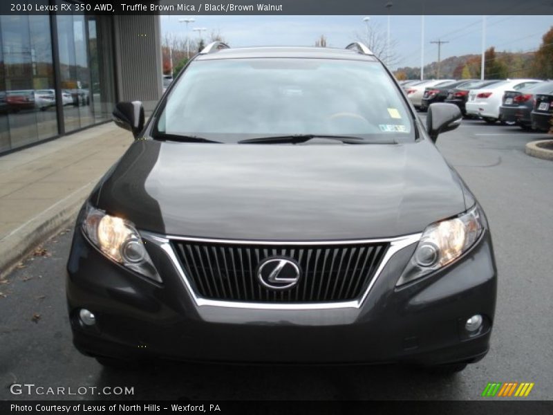 Truffle Brown Mica / Black/Brown Walnut 2010 Lexus RX 350 AWD