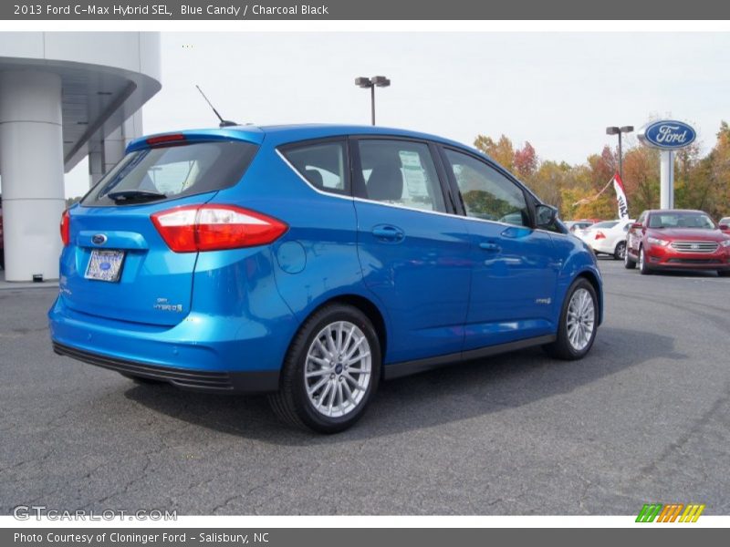 Blue Candy / Charcoal Black 2013 Ford C-Max Hybrid SEL