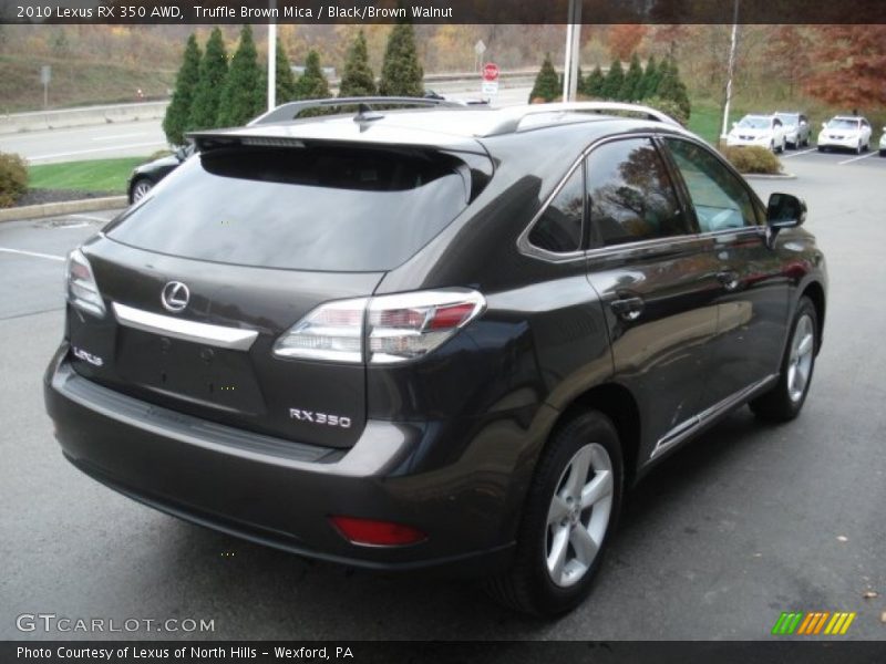 Truffle Brown Mica / Black/Brown Walnut 2010 Lexus RX 350 AWD