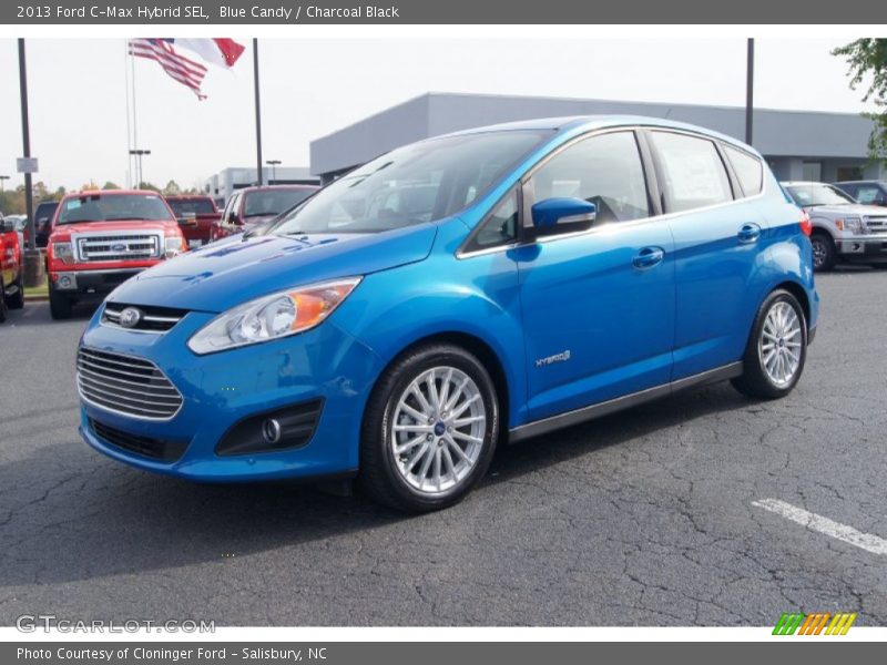 Blue Candy / Charcoal Black 2013 Ford C-Max Hybrid SEL