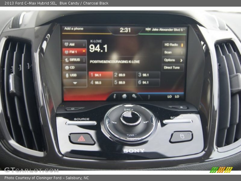 Audio System of 2013 C-Max Hybrid SEL