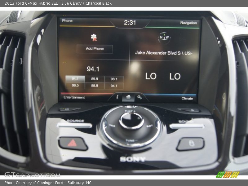 Audio System of 2013 C-Max Hybrid SEL