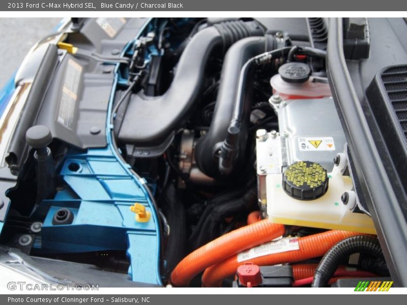 Blue Candy / Charcoal Black 2013 Ford C-Max Hybrid SEL