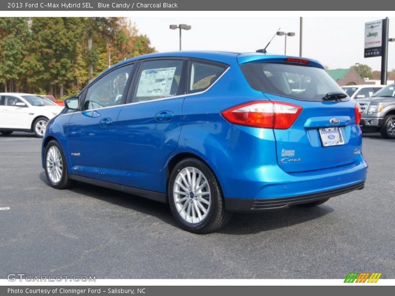 Blue Candy / Charcoal Black 2013 Ford C-Max Hybrid SEL