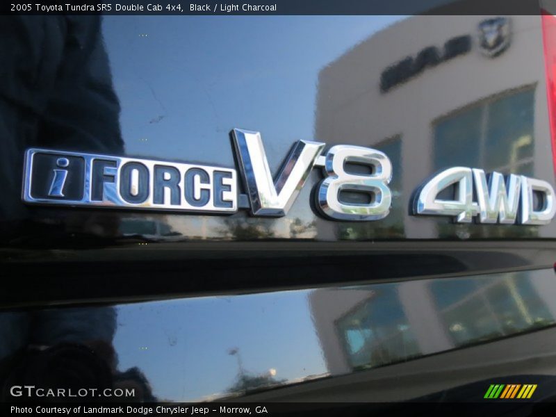 Black / Light Charcoal 2005 Toyota Tundra SR5 Double Cab 4x4