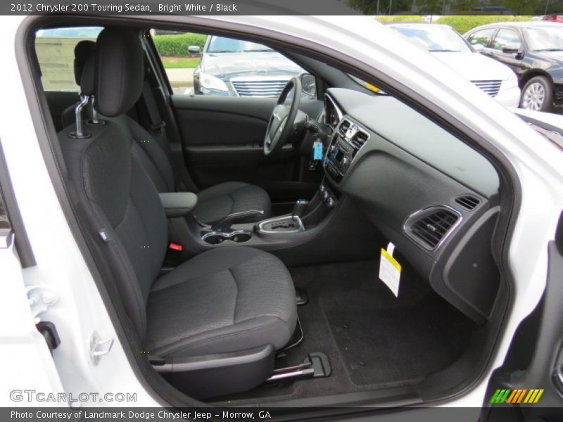 Bright White / Black 2012 Chrysler 200 Touring Sedan