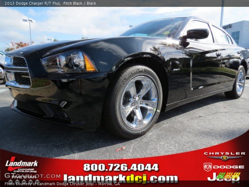 Pitch Black / Black 2013 Dodge Charger R/T Plus