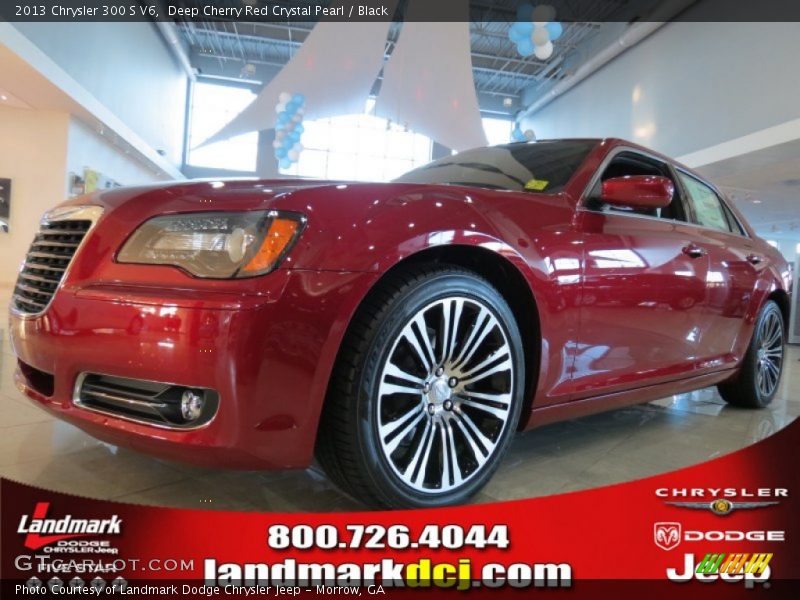 Deep Cherry Red Crystal Pearl / Black 2013 Chrysler 300 S V6