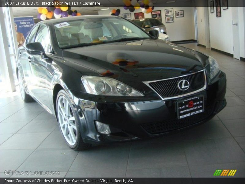 Black Sapphire Pearl / Cashmere 2007 Lexus IS 350