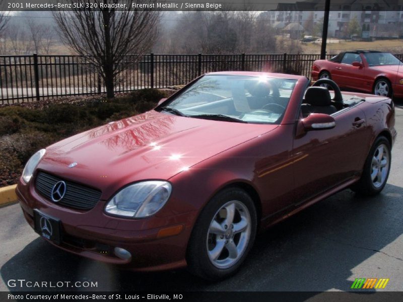 Firemist Metallic / Sienna Beige 2001 Mercedes-Benz SLK 320 Roadster