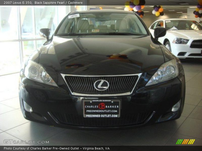 Black Sapphire Pearl / Cashmere 2007 Lexus IS 350