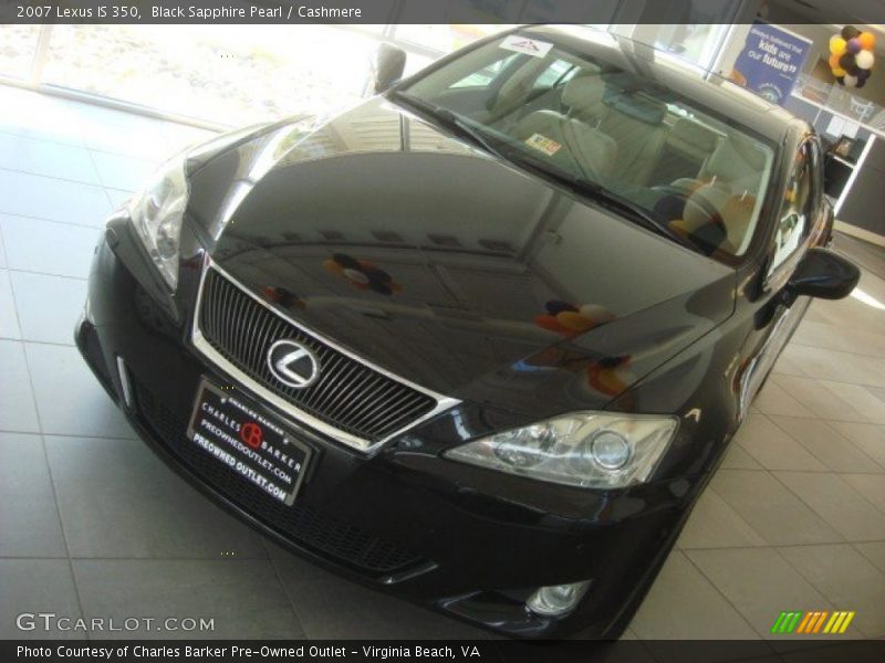 Black Sapphire Pearl / Cashmere 2007 Lexus IS 350