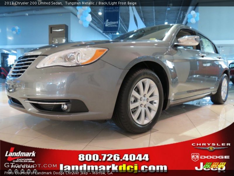 Tungsten Metallic / Black/Light Frost Beige 2013 Chrysler 200 Limited Sedan