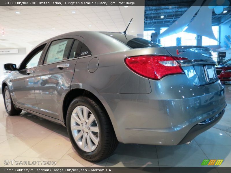 Tungsten Metallic / Black/Light Frost Beige 2013 Chrysler 200 Limited Sedan