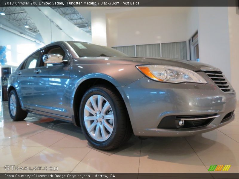 Tungsten Metallic / Black/Light Frost Beige 2013 Chrysler 200 Limited Sedan
