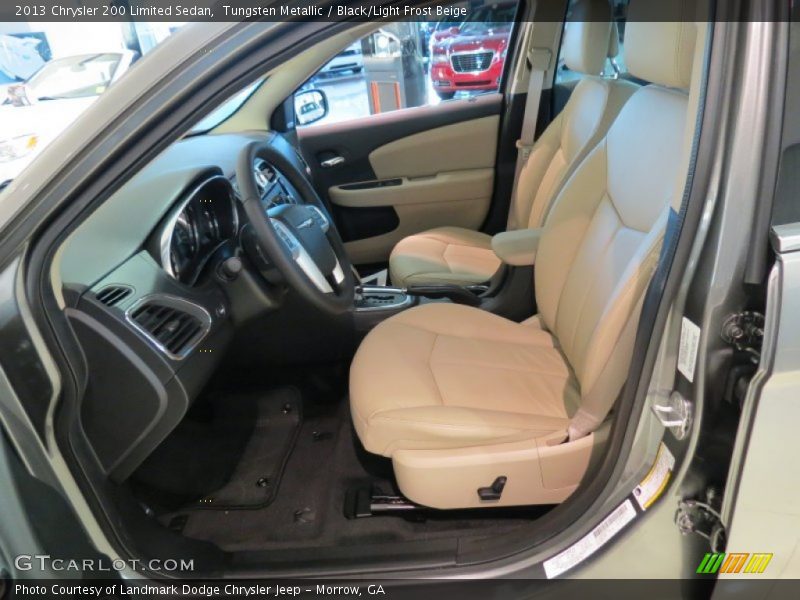 Tungsten Metallic / Black/Light Frost Beige 2013 Chrysler 200 Limited Sedan