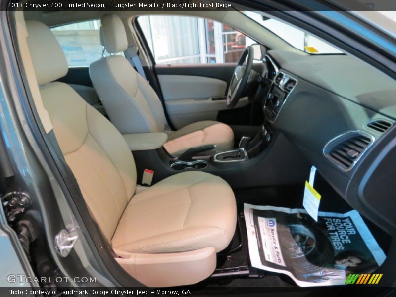 Tungsten Metallic / Black/Light Frost Beige 2013 Chrysler 200 Limited Sedan