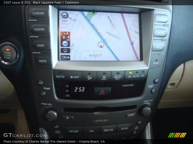 Black Sapphire Pearl / Cashmere 2007 Lexus IS 350