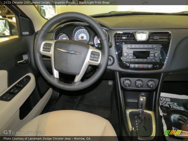 Tungsten Metallic / Black/Light Frost Beige 2013 Chrysler 200 Limited Sedan