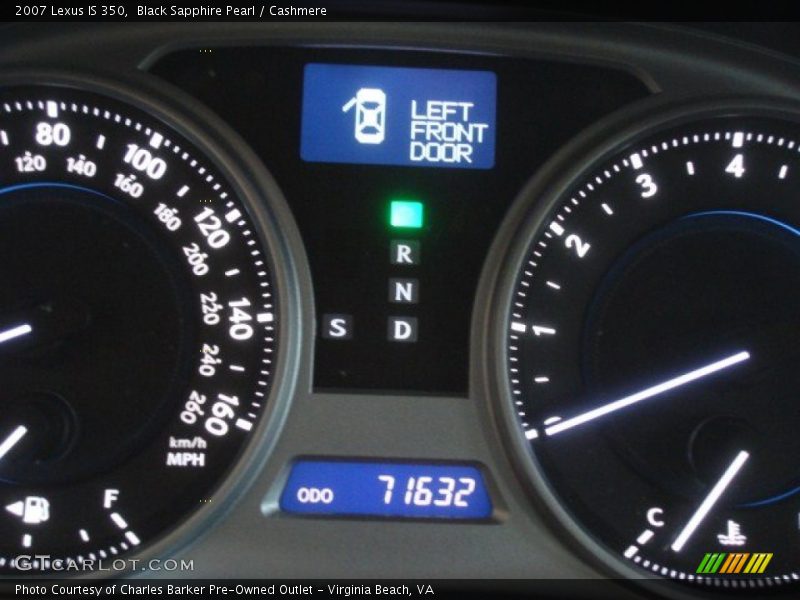 Black Sapphire Pearl / Cashmere 2007 Lexus IS 350