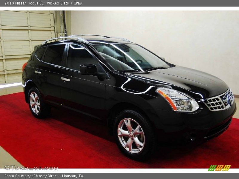 Wicked Black / Gray 2010 Nissan Rogue SL