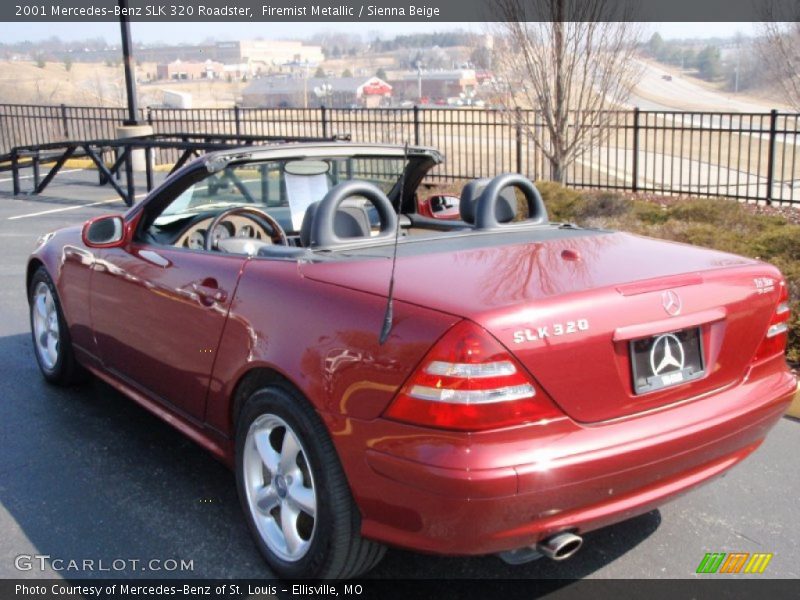 Firemist Metallic / Sienna Beige 2001 Mercedes-Benz SLK 320 Roadster