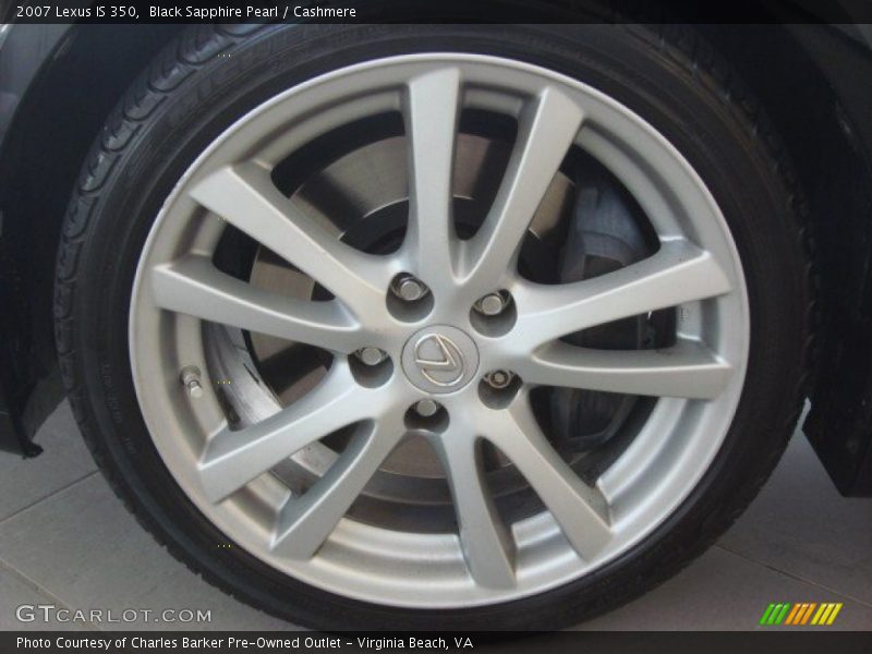 Black Sapphire Pearl / Cashmere 2007 Lexus IS 350