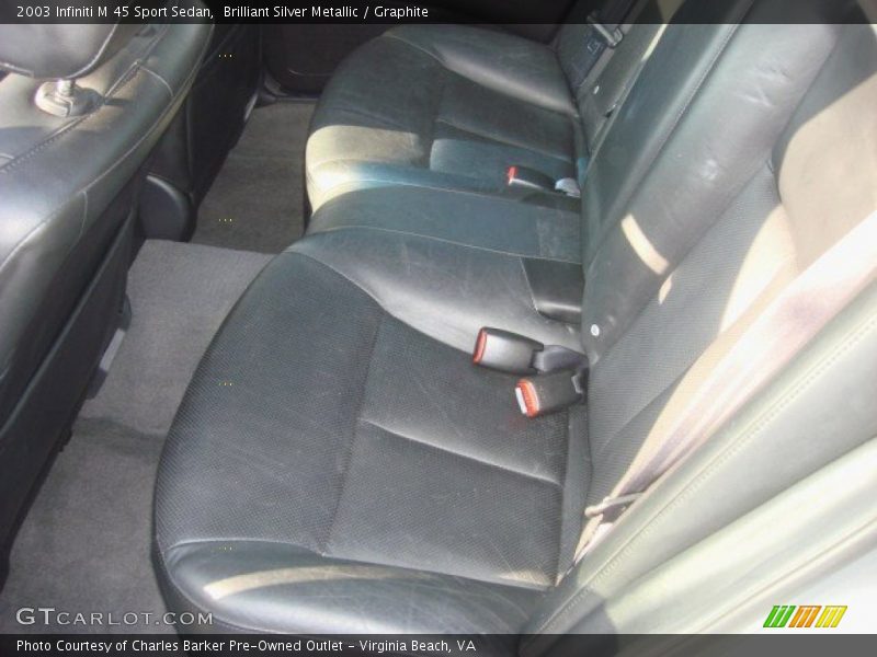 Brilliant Silver Metallic / Graphite 2003 Infiniti M 45 Sport Sedan
