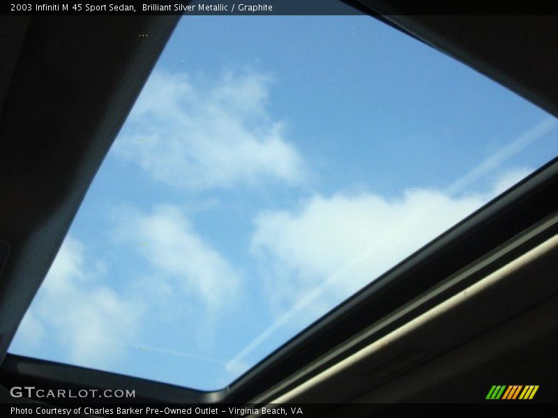 Brilliant Silver Metallic / Graphite 2003 Infiniti M 45 Sport Sedan