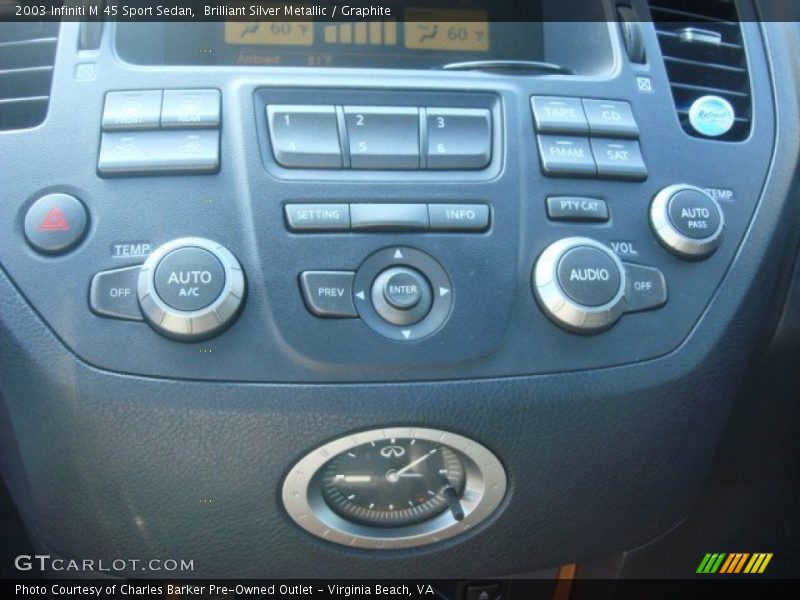 Controls of 2003 M 45 Sport Sedan