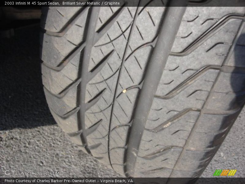 Brilliant Silver Metallic / Graphite 2003 Infiniti M 45 Sport Sedan