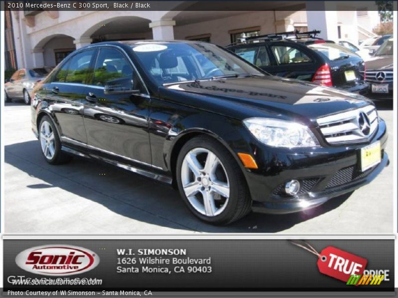 Black / Black 2010 Mercedes-Benz C 300 Sport
