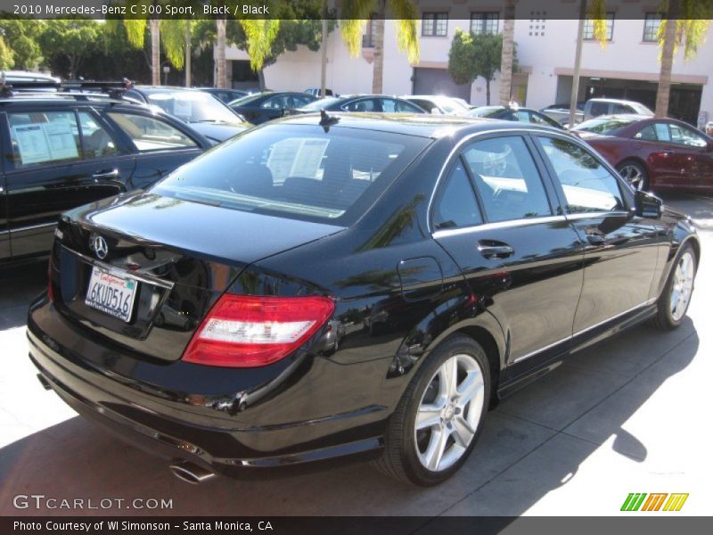 Black / Black 2010 Mercedes-Benz C 300 Sport