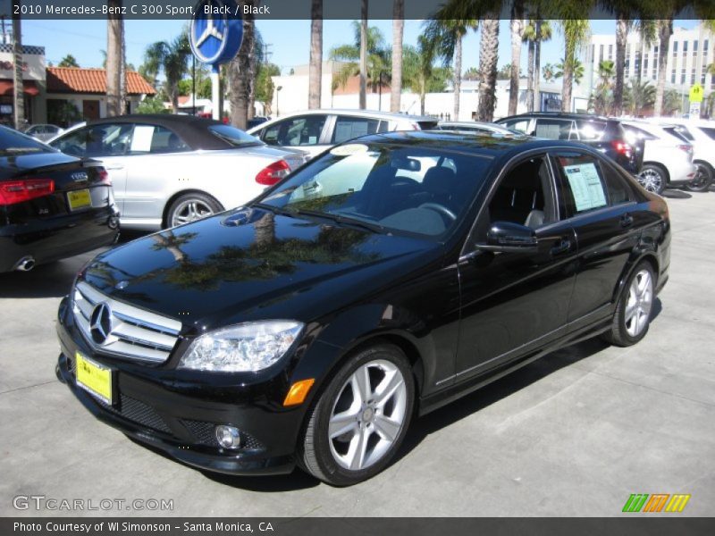 Black / Black 2010 Mercedes-Benz C 300 Sport