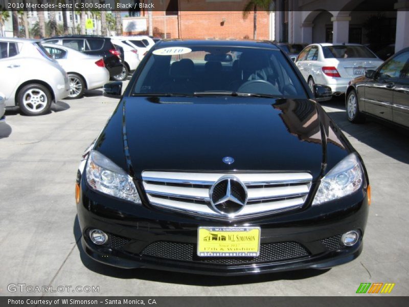 Black / Black 2010 Mercedes-Benz C 300 Sport