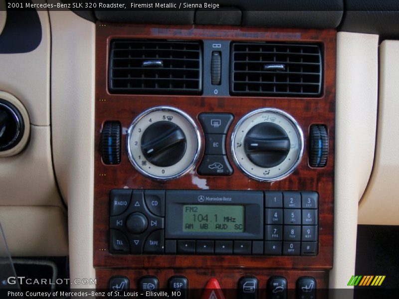 Controls of 2001 SLK 320 Roadster