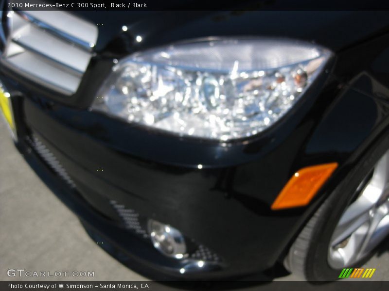 Black / Black 2010 Mercedes-Benz C 300 Sport