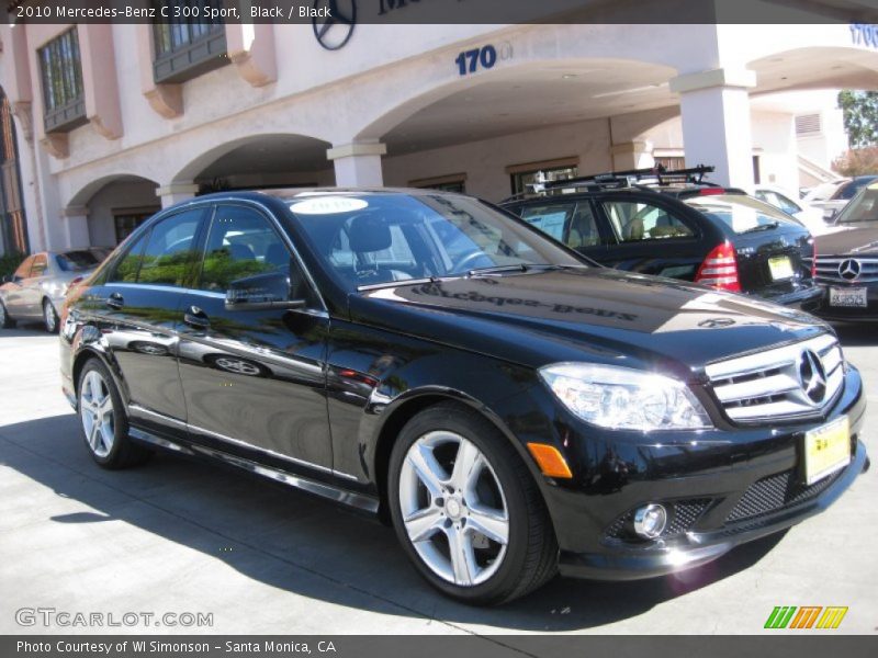 Black / Black 2010 Mercedes-Benz C 300 Sport