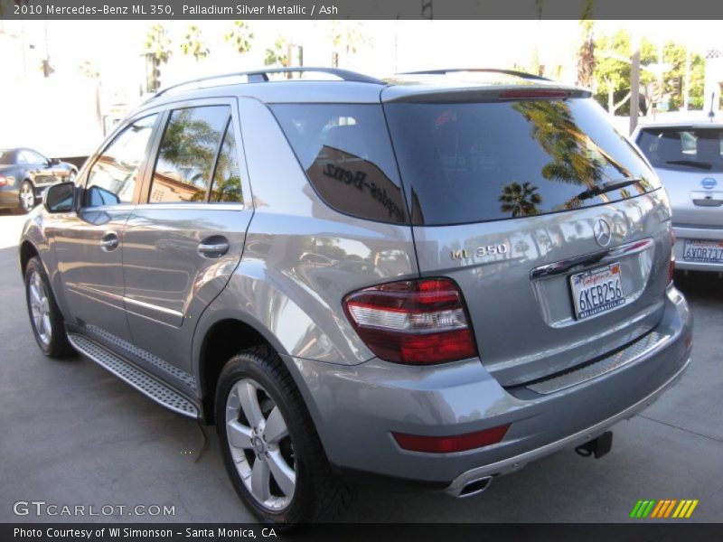 Palladium Silver Metallic / Ash 2010 Mercedes-Benz ML 350