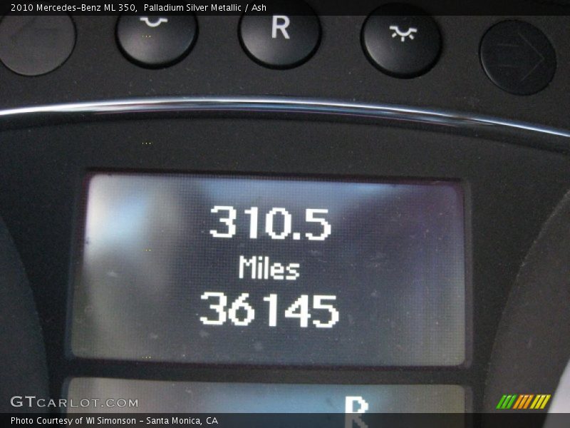 Palladium Silver Metallic / Ash 2010 Mercedes-Benz ML 350