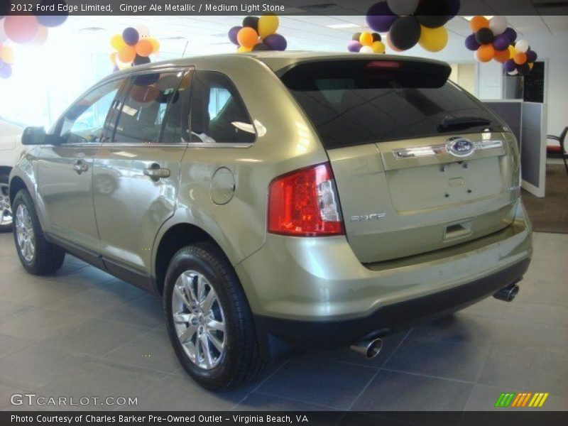Ginger Ale Metallic / Medium Light Stone 2012 Ford Edge Limited