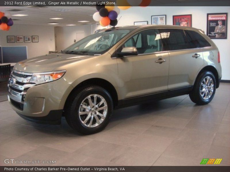 Ginger Ale Metallic / Medium Light Stone 2012 Ford Edge Limited