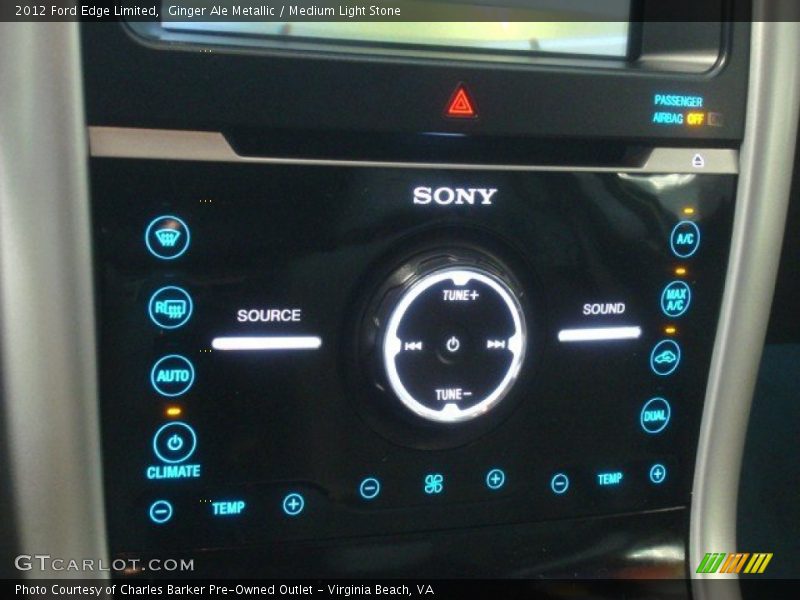 Ginger Ale Metallic / Medium Light Stone 2012 Ford Edge Limited
