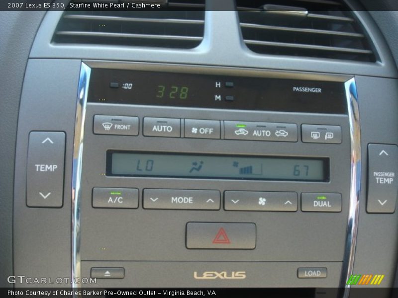 Controls of 2007 ES 350